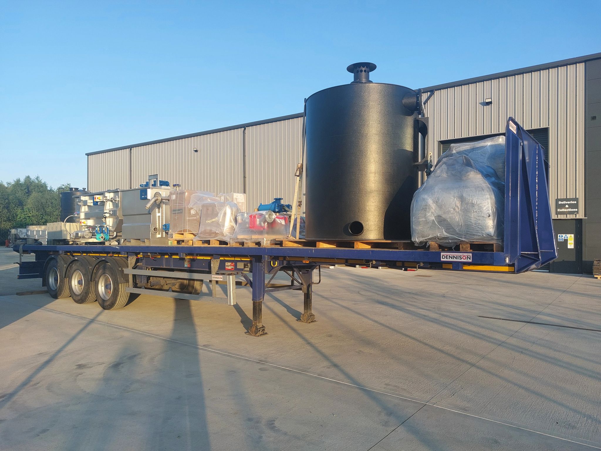 Compact Effluent Treatment System with Built-In Odour Control Installed for Food Production Site